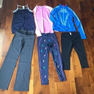 Girls Athleisure Gap, Lululemon, Ivivva bundle